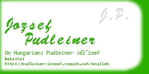 jozsef pudleiner business card